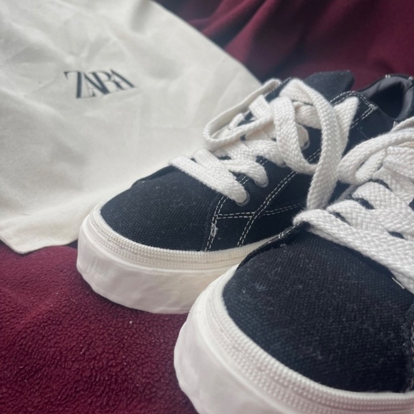 Zara Men’s Chunky Fabric Sneakers| CHUNKY FABRIC SNEAKERS BLACK 1/2269/620/800/ - Picture 4 of 6